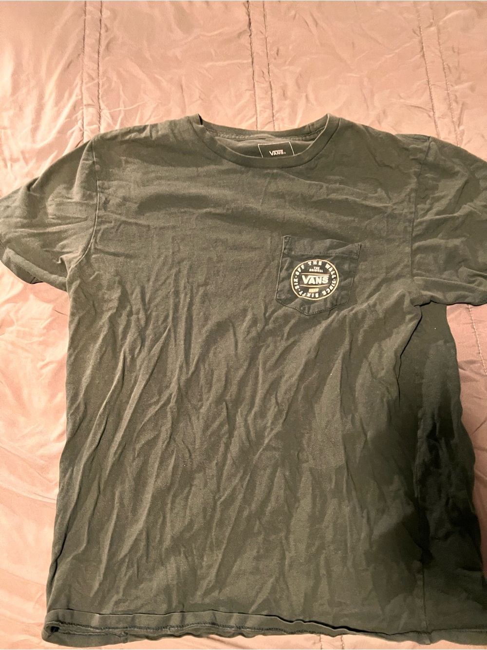 Vans Men's green Pocket Logo T-Shirt